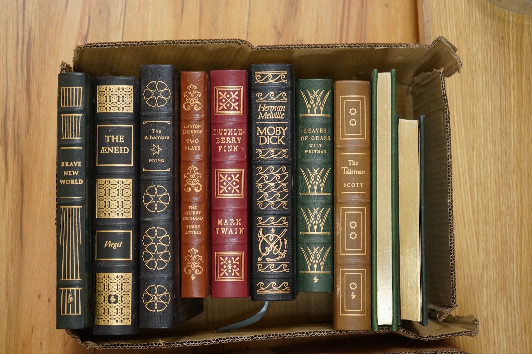 The Easton Press - Collector's Editions, 25 vols. illus. (some coloured); publisher's gilt decorated morocco, ge., 4to. and 8vo. (1970's/80's). *includes Poe's Tales of Mystery, Wilde's Short Stories, Tolkien's Hobbit (c